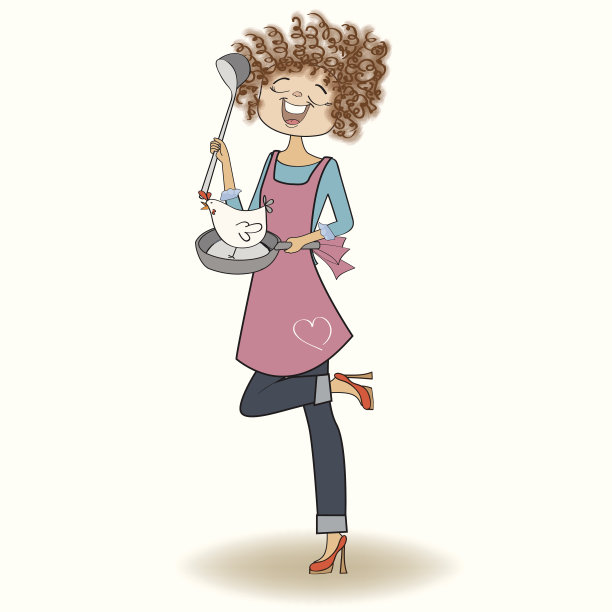 女人做饭图片下载