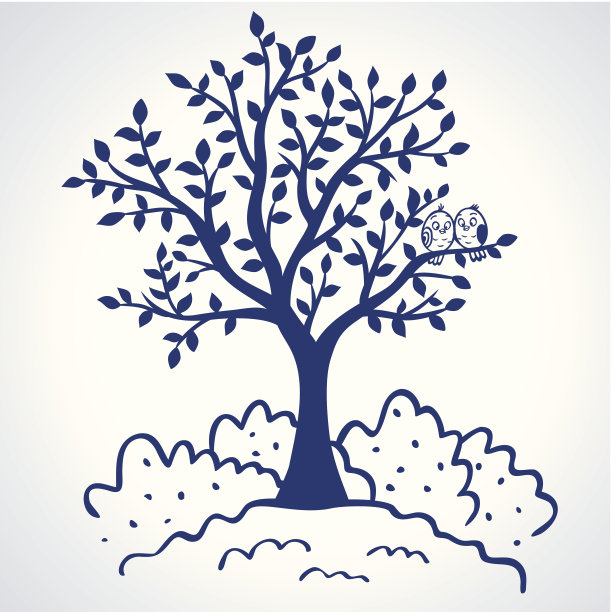 树的轮廓图片下载