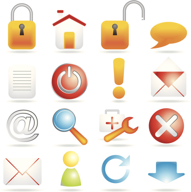 16个网页图标图片下载