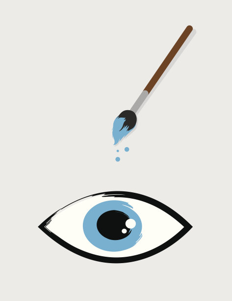 眼睛画笔图片下载