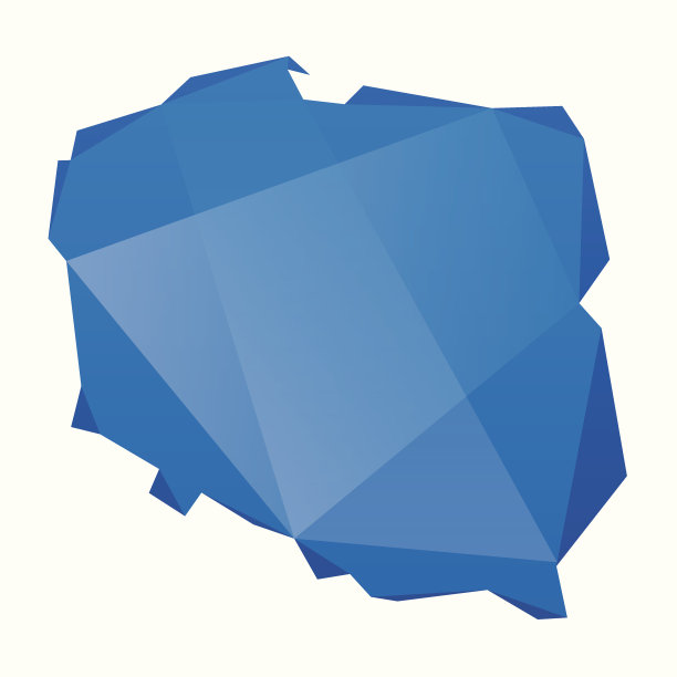 波兰的蓝色几何地图图片下载