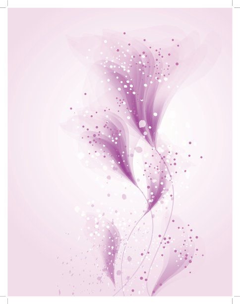 矢量背景与粉红色的花图片下载