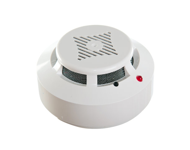 感烟探测器。在白色背景上隔离图片下载