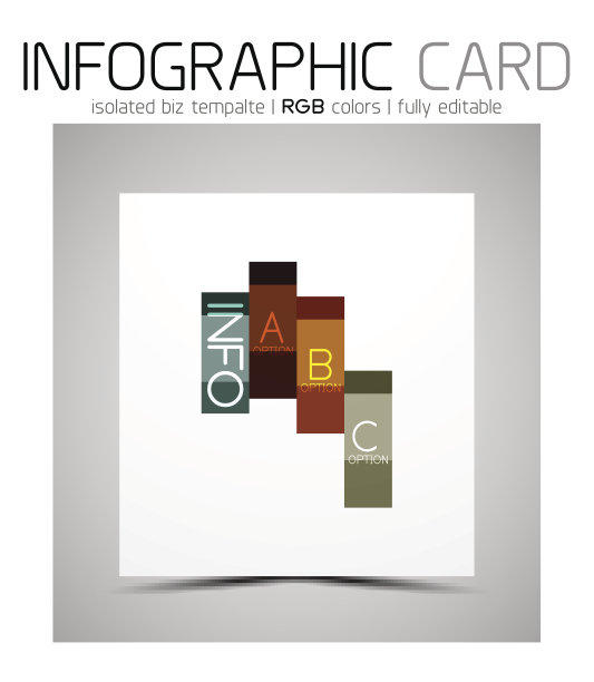 几何形状的信息图表名片图片下载