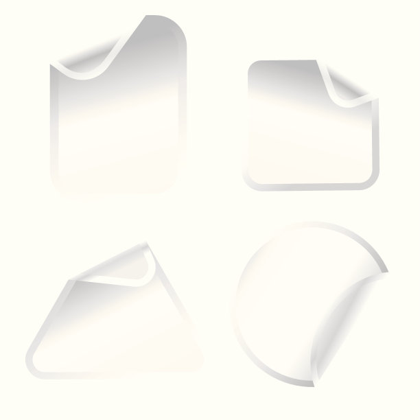 白色贴纸图片下载