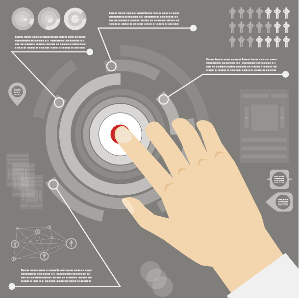 矢量信息图与手平风格图片下载