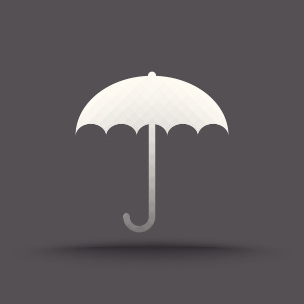 透明伞图标矢量图片下载