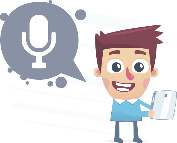 平板电脑上的语音指令图片下载