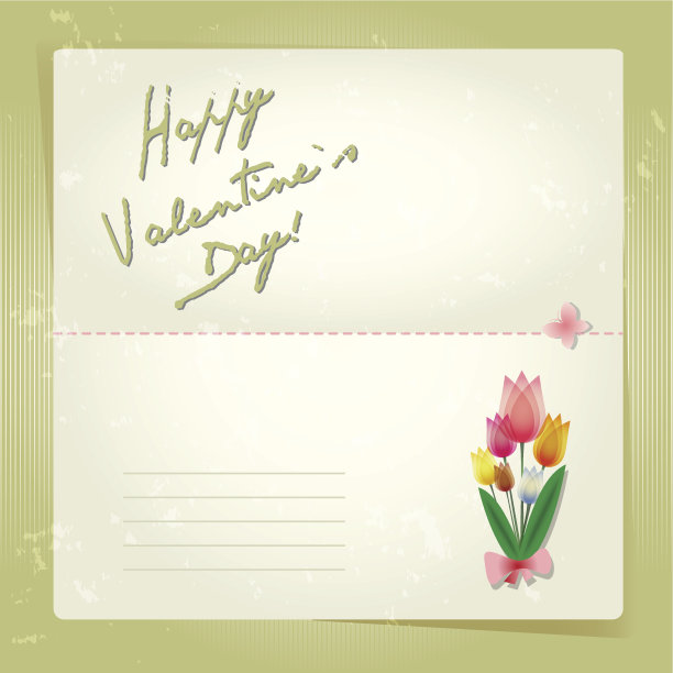 情人节快乐的手写卡片或背景。图片下载