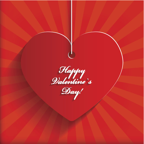 我爱你-纸折纸背景或卡片。图片下载