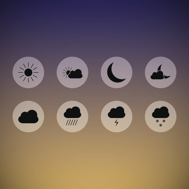 阴暗的天气图标图片下载