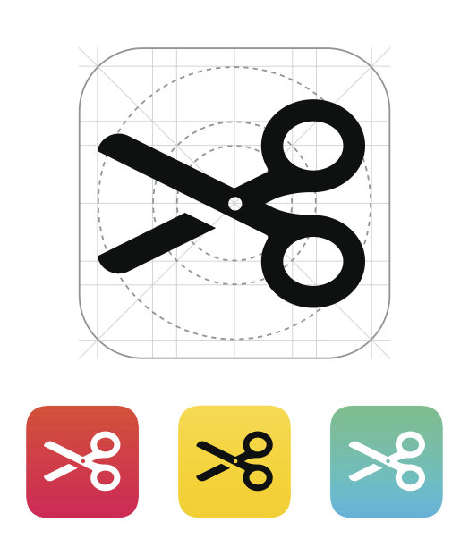 剪刀图标。图片下载