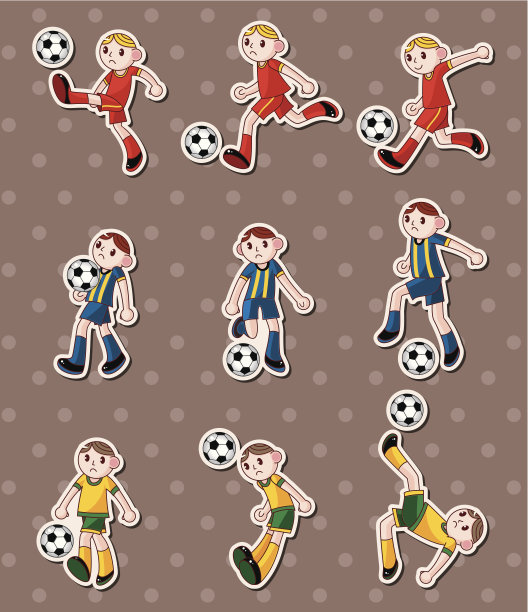 足球贴纸图片下载