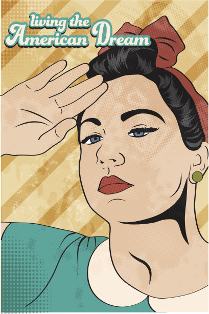 复古的年轻女子图片下载