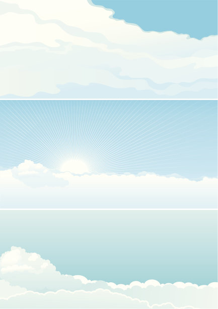天空插画素材ID：108078400