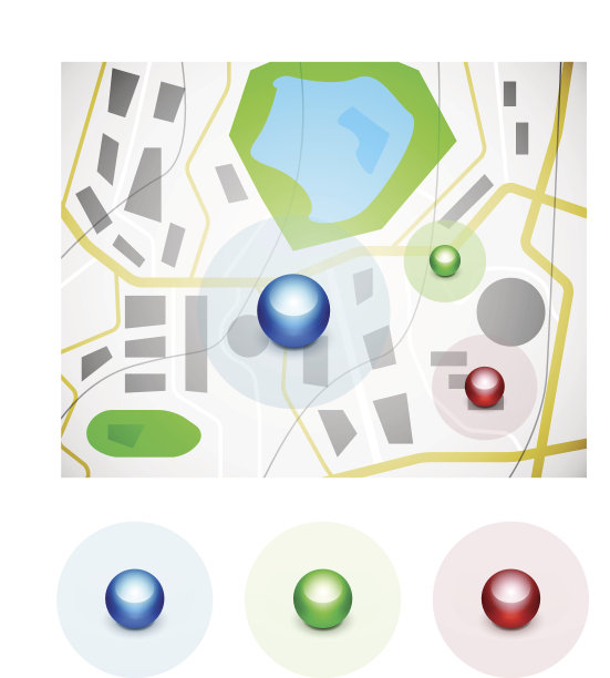 光滑的球体映射指针图标图片下载