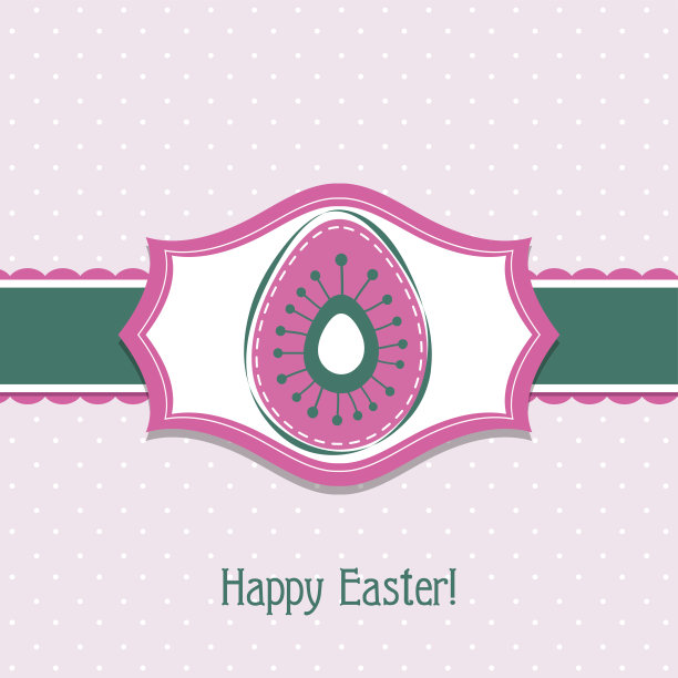 复活节贺卡模板图片下载