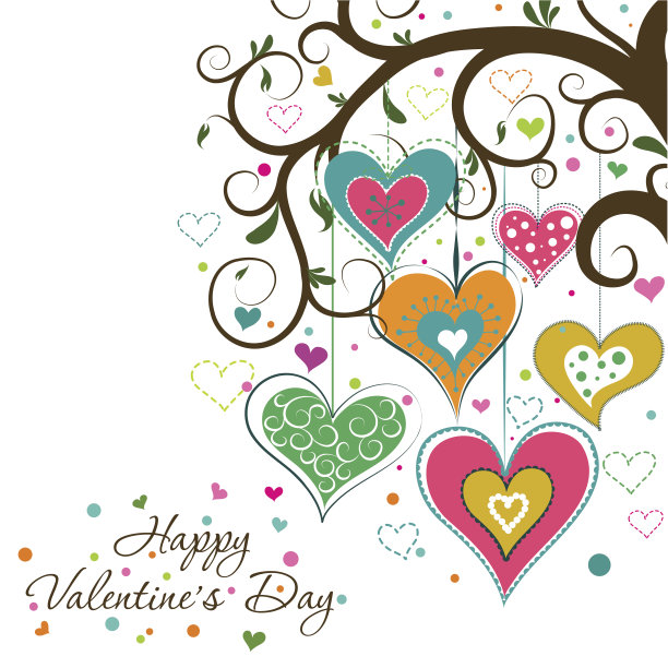 情人节贺卡模板图片下载