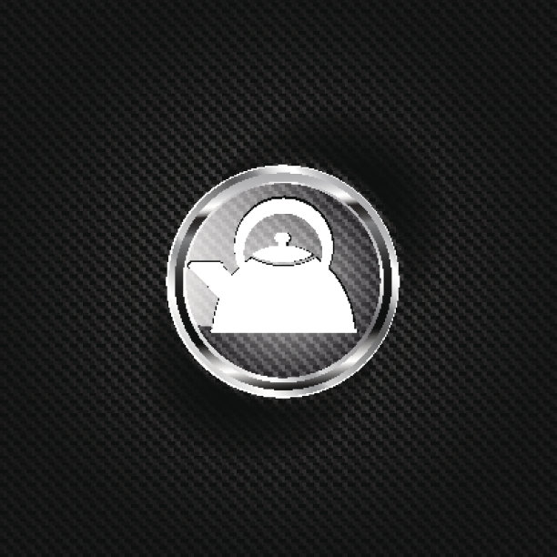 茶壶图标。咖啡壶的象征图片下载