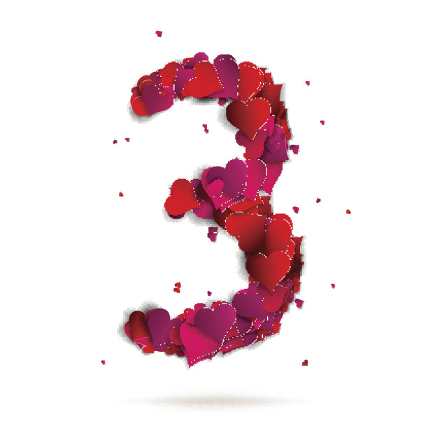 第三，由红心组成的爱的字母图片下载