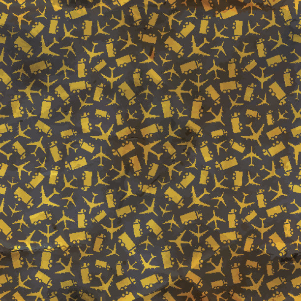 飞机和卡车。无缝模式。图片下载