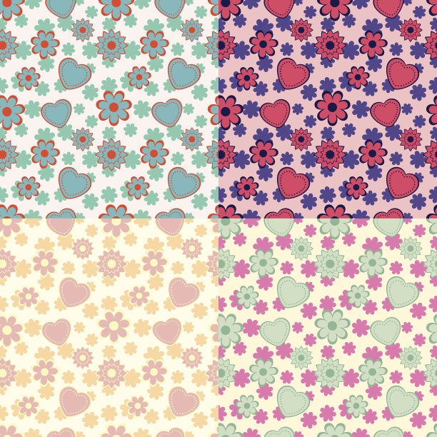 花卉无缝纹理素材图片