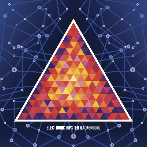 电子潮人背景-抽象几何结构图片下载