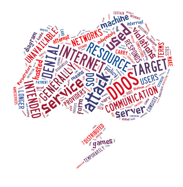 分布式拒绝服务攻击概念图片下载
