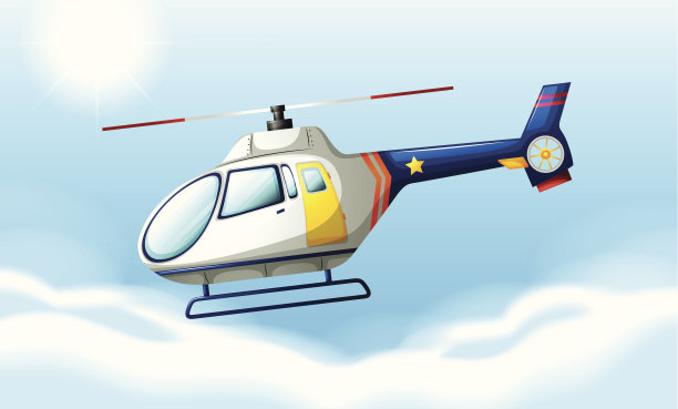 直升飞机在空中飞行图片下载