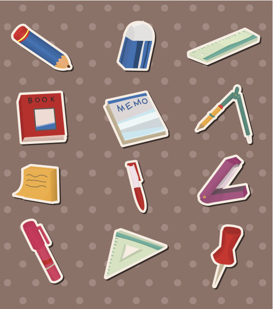 文具贴纸图片下载