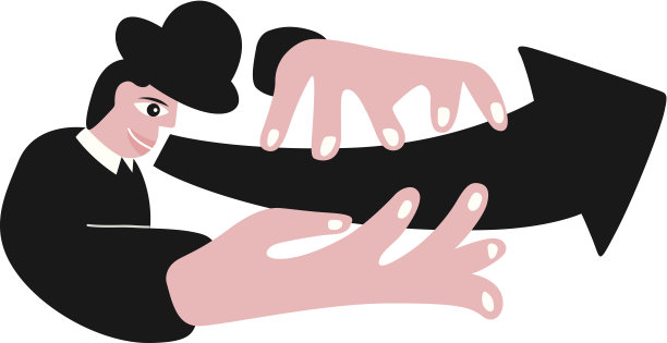 绅士与箭头图片下载