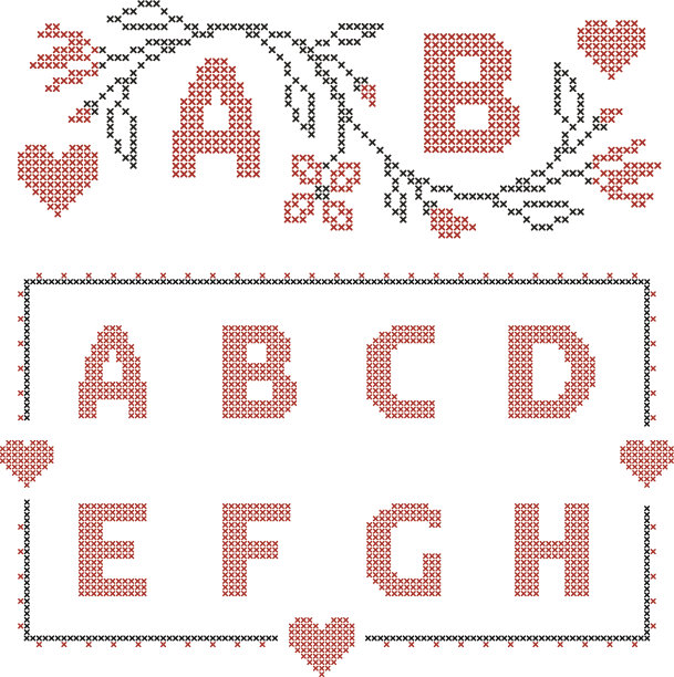 乌克兰风格的十字绣图片下载