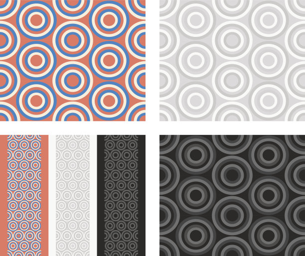 带有圆圈的时尚图案图片下载