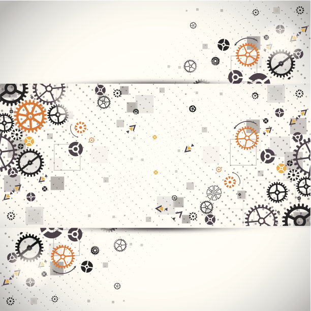 抽象的技术背景。齿轮的主题图片下载