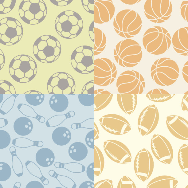 无缝模式的运动图标。图片下载