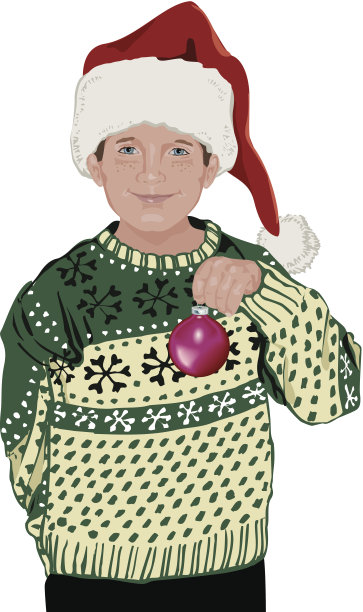 男孩C点缀图片下载