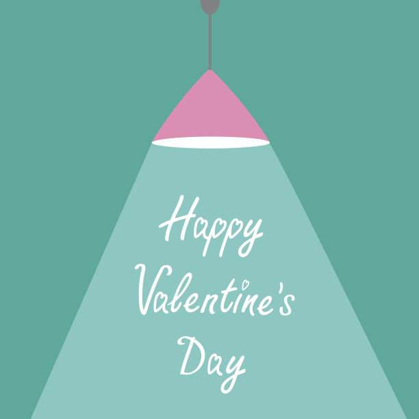 粉红色的顶灯与光线。平面设计。图片下载