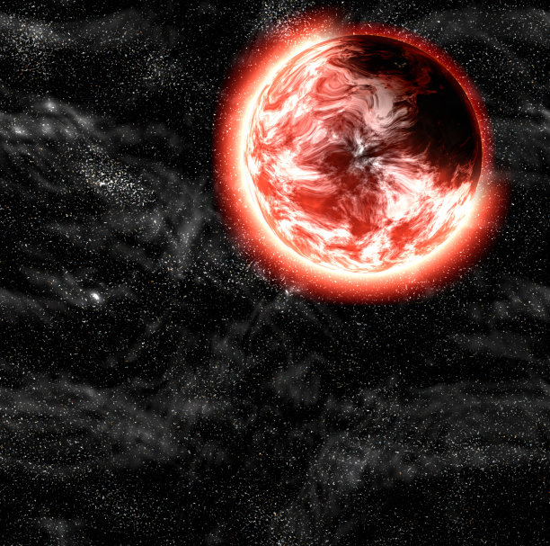 行星的一个侧面阴影。宇宙天空背景图片下载