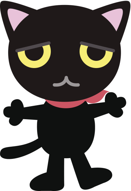 黑色的猫图片下载