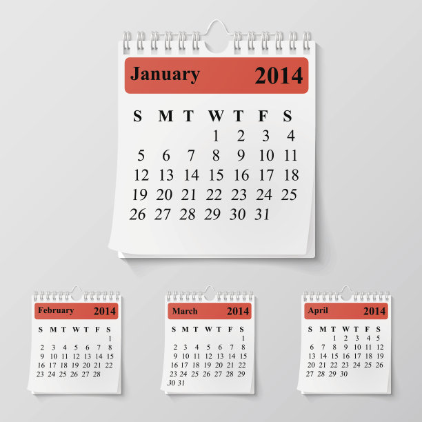 带弹簧挂历图片下载