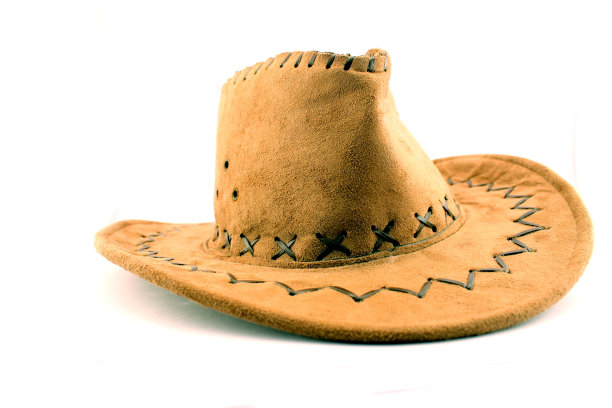 牛仔帽孤立在白色图片下载