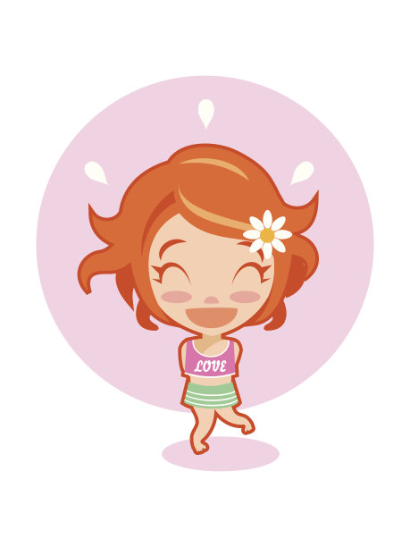 害羞的可爱的女孩图片下载