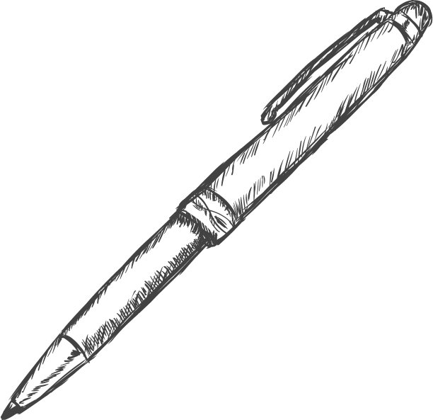 矢量素描插图-钢笔图片下载