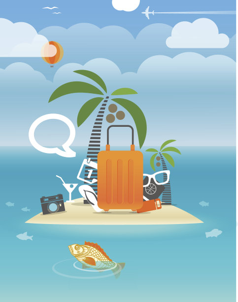 夏天的海边度假图片下载