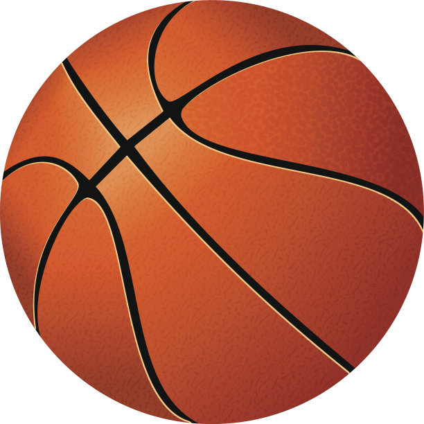 白色背景的篮球图片下载