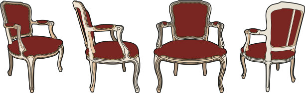 四种风格的椅子图片下载