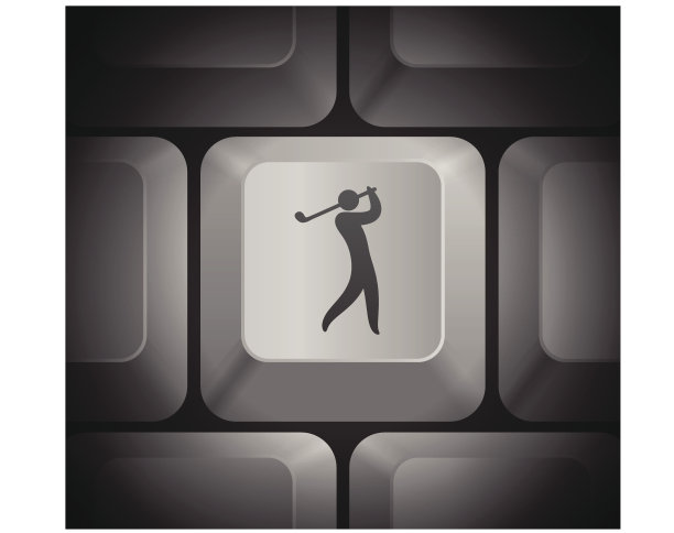 高尔夫图标电脑键盘图片下载