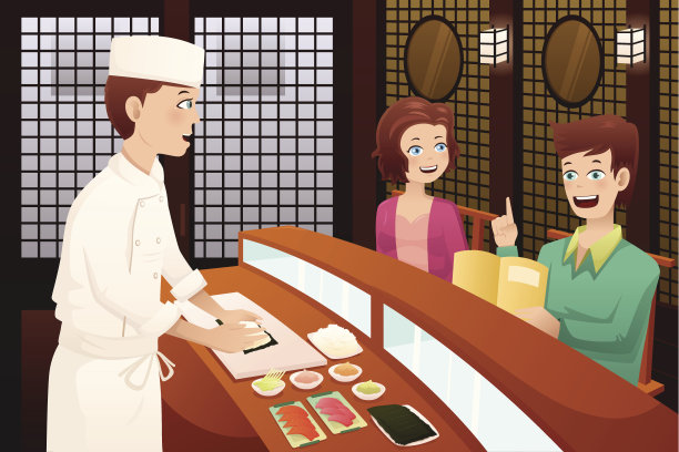 客户订购的寿司图片下载