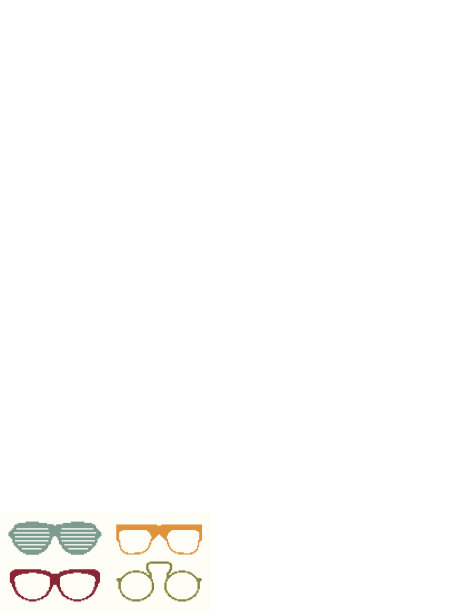 像素化的复古眼镜图片下载