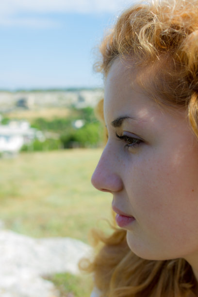 美丽女孩的肖像图片下载